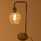 Luminária De Mesa Com Lâmpada De Filamento - Preto