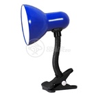 Luminária De Mesa Com Presilha Articulada Azul Escuro Entrada