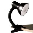 Luminária De Mesa Com Presilha Preta