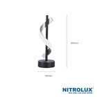 Luminária de Mesa de Alumínio e Silicone LM601S Preta Bivolt Nitrolux