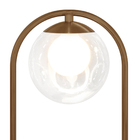 Luminaria De Mesa De Luxo Touch Moderna Aro Harmony Cobre