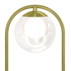 Luminaria De Mesa De Luxo Touch Moderna Aro Harmony Dourado