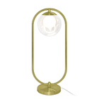 Luminaria De Mesa De Luxo Touch Moderna Aro Harmony Dourado