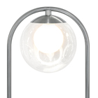 Luminaria De Mesa De Luxo Touch Moderna Aro Harmony Prata