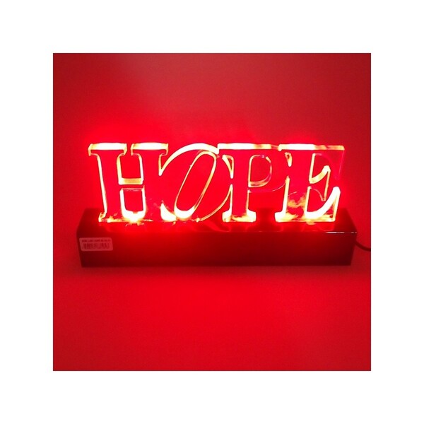 Luminária De Mesa Decorativo Acrílico Hope Vermelho 110/220v