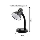 Luminária De Mesa Estudante Preta