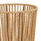 Luminária de Mesa Fibra de Bambú Flores Sisal Marrom GMH