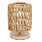 Luminária de Mesa Fibra de Bambú Gili Sisal Marrom GMH