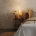 Luminária de Mesa Fibra de Bambú Padar Marrom GMH