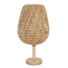 Luminária de Mesa Fibra de Bambú Padar Marrom GMH