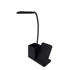 Luminária De Mesa Flexível Led Porta Caneta Com Carregamento