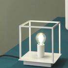 Luminária De Mesa Industrial Estrutura Metálica Para 1 Lâmpad