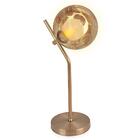 Luminária De Mesa Jabuticaba Globo Ambar Harmony New Cobre