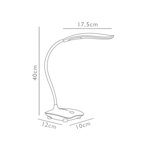 Luminaria De Mesa Leaf Branca Bivolt Opus - HM-34126 | Leroy Merlin