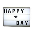Luminaria De Mesa Led (5 Leds) Com 60 Letras 15cm X 10 5cm X
