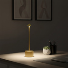 Luminária de Mesa LED Caret Dourado USB Inspire