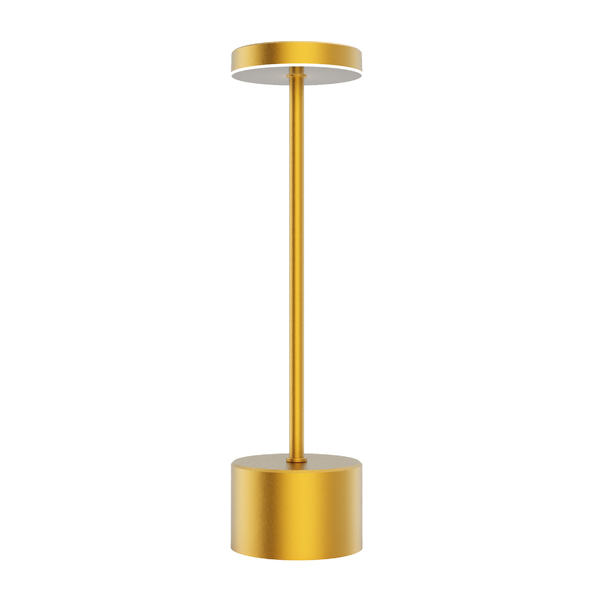Luminária de Mesa LED Disco Dourado USB Inspire