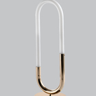 Luminária De Mesa Led Lua 23w 3000k Dourado Bivolt