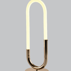 Luminária De Mesa Led Lua 23w 3000k Dourado Bivolt