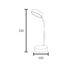 Luminária De Mesa Led Taschibra Puck Recarregável 5v Preto 15