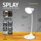 Luminária De Mesa Led Taschibra Splay Recarregável Branco