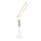 Luminária De Mesa Led Touch Com Relógio Solver Slm-101 - Dour