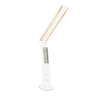 Luminária De Mesa Led Touch Com Relógio Solver Slm-101 - Dour