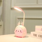 Luminária De Mesa Led Usb Infantil Alce Cinza