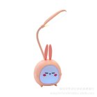 Luminária De Mesa Led Usb Infantil Coelho Rosa