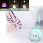 Luminária De Mesa Led Usb Infantil Coelho Rosa