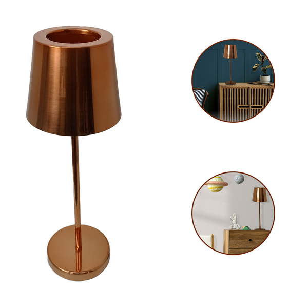 Luminária De Mesa Living Spotline 638/1 Cobre-polido