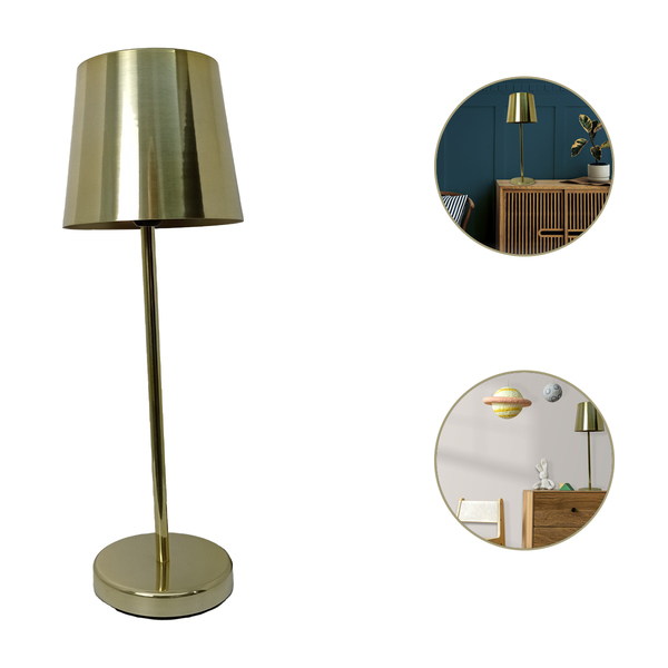 Luminária De Mesa Living Spotline 638/1 Dourado-polido