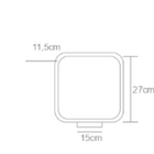 Luminária De Mesa Madeira Arredondada Slim- Lâmpada G9 - Imbu