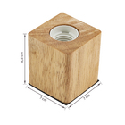 Luminária de Mesa Madeira Cube Gmh