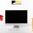 Luminária De Mesa Madeira Oval 38cm Slim - Lâmpada G9 - Marfi