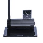 Luminária De Mesa Maximos Cinza Com Relógio Ponteiro 1x13w 12