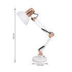 Luminária de Mesa Metal E27 Desk Deluxe Branca Gmh