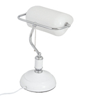 Luminária de Mesa Metal E27 Inglêsa Branca Gmh