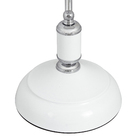 Luminária de Mesa Metal E27 Inglêsa Branca Gmh