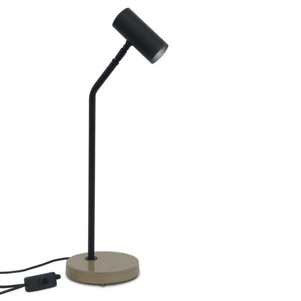 Luminária de Mesa Metal Preta TunnelLight Bivolt Auremar