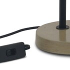 Luminária de Mesa Metal Preta TunnelLight Bivolt Auremar