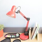 Luminária De Mesa Metal Vermelha 25w