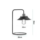 Luminária De Mesa New Roof Cor Preto Para 1 Lâmpada E-27 Bivo