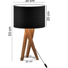 Luminaria De Mesa Para Quarto Mini Bela Pés De Madeira