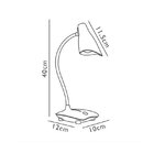 Luminaria De Mesa Pixel Branca Bivolt Opus - HM-3413