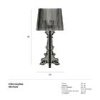 Luminária De Mesa Polaris - Abajur - Fumê