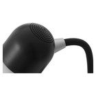 Luminária de Mesa Preta LED 0,2W 3 Tons com Caixa de Som e Carregamento de Celular Alumínio e Plástico LumiPlay Elgin