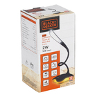 Luminária de Mesa Preta Touch LED 2W 3 Tons Luz Branca Plástico Eco Black+Decker