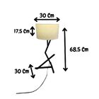 Luminária De Mesa Quarto Escritório Leitura Decoração Bali