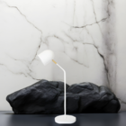 Luminária de Mesa Ralph Com Cúpula Articulada Branca